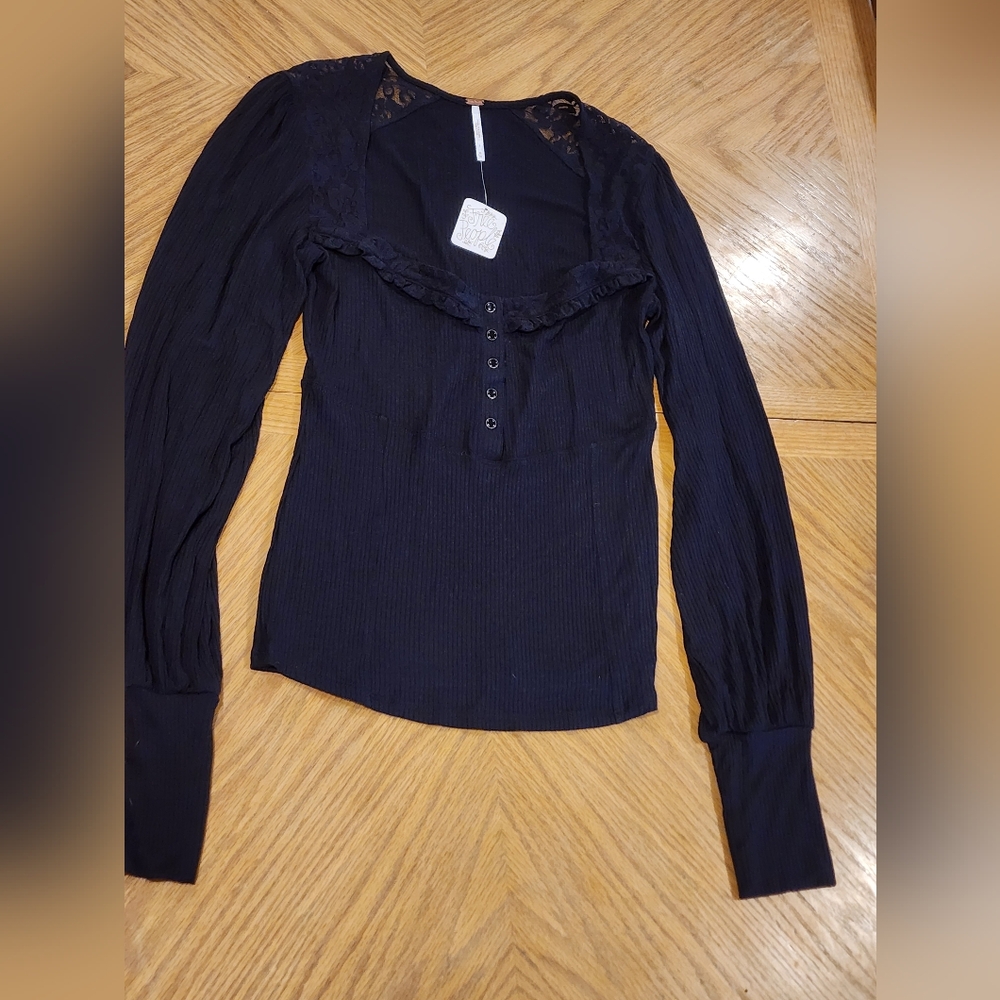 NEW, Free People Lacey scoop neck top